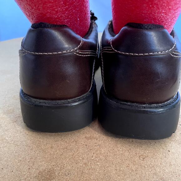 TKS size 3 Child Slip-on Shoe uni-sex or boy Brown - Picture 5 of 10